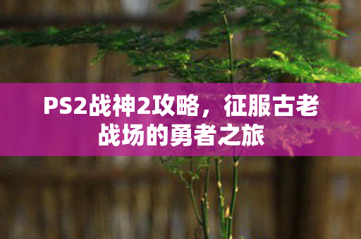 PS2战神2攻略，征服古老战场的勇者之旅