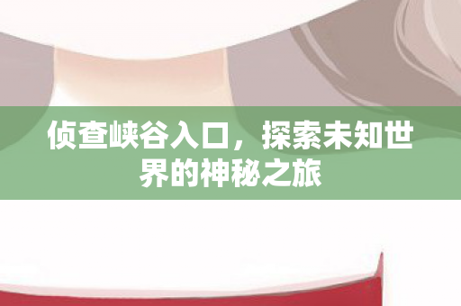 侦查峡谷入口，探索未知世界的神秘之旅