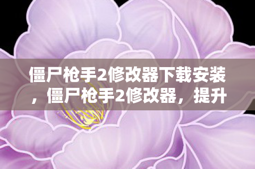 僵尸枪手2修改器下载安装，僵尸枪手2修改器，提升游戏体验的神奇工具
