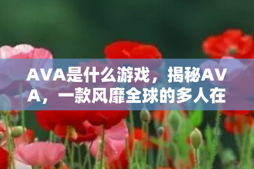 AVA是什么游戏，揭秘AVA，一款风靡全球的多人在线第一人称射击游戏
