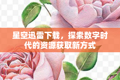 星空迅雷下载,探索数字时代的资源获取新方式 星空迅雷下载,探索数字时代的资源获取新方式
