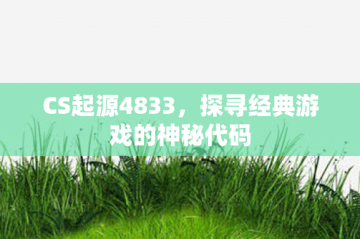 CS起源4833，探寻经典游戏的神秘代码