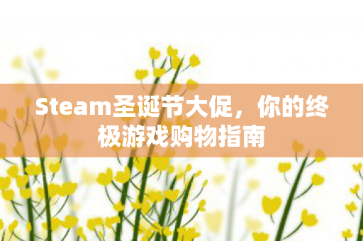 Steam圣诞节大促，你的终极游戏购物指南