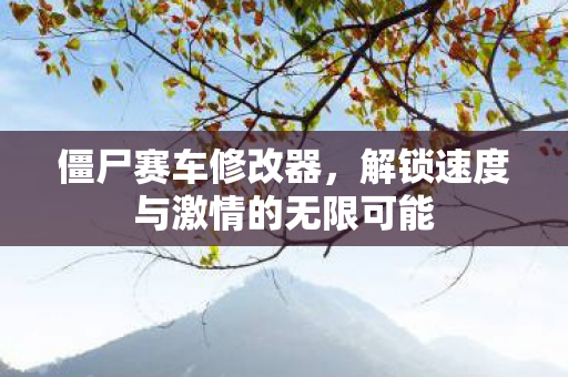 僵尸赛车修改器，解锁速度与激情的无限可能