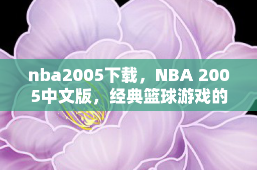 nba2005下载，NBA 2005中文版，经典篮球游戏的怀旧之旅