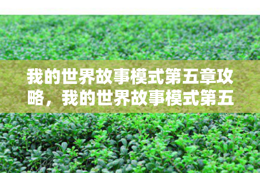 我的世界故事模式第五章攻略，我的世界故事模式第五章，探索与冒险的继续