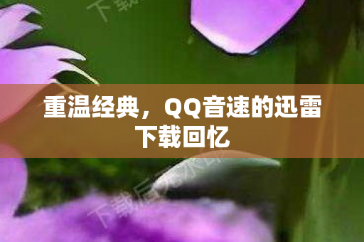 重温经典，QQ音速的迅雷下载回忆