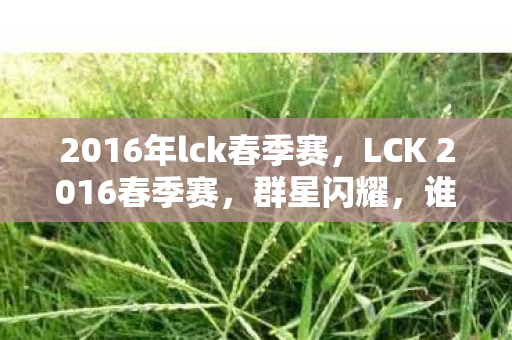 2016年lck春季赛，LCK 2016春季赛，群星闪耀，谁将成为最强王者？