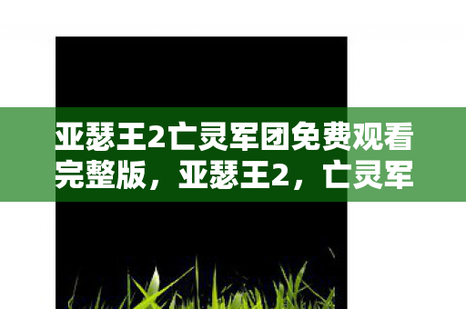 亚瑟王2亡灵军团免费观看完整版，亚瑟王2，亡灵军团的崛起
