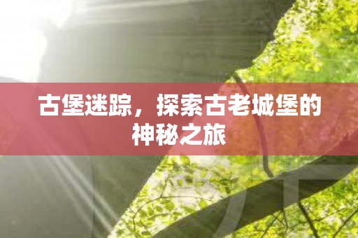 古堡迷踪，探索古老城堡的神秘之旅