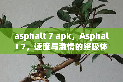 asphalt 7 apk图片