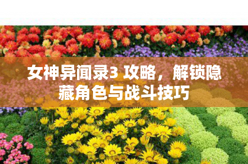 女神异闻录3 攻略，解锁隐藏角色与战斗技巧