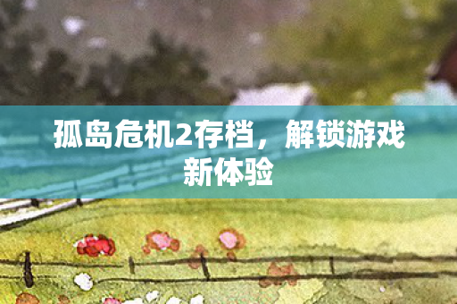 孤岛危机2存档，解锁游戏新体验