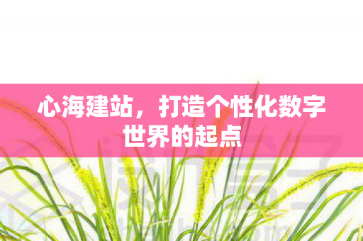 打造个性化数字世界的起点图片