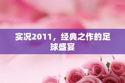 实况2011，经典之作的足球盛宴