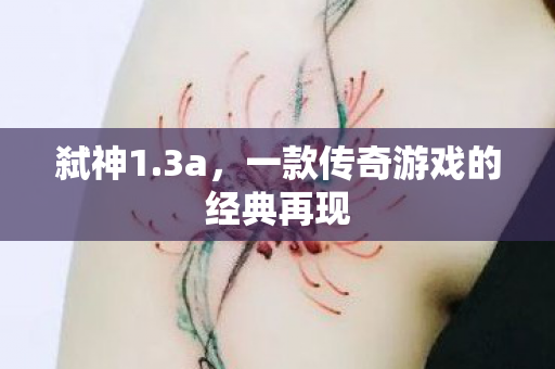 弑神1.3a，一款传奇游戏的经典再现