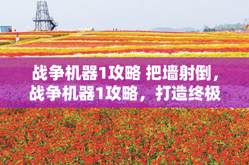 战争机器1攻略 把墙射倒，战争机器1攻略，打造终极战术，征服每一个战场