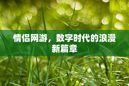 情侣网游，数字时代的浪漫新篇章