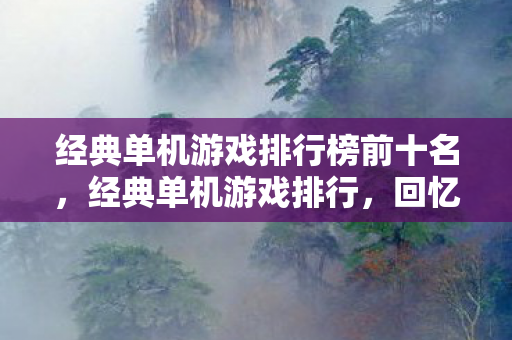经典单机游戏排行榜前十名，经典单机游戏排行，回忆与传承的盛宴