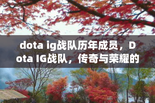 dota ig战队历年成员，Dota IG战队，传奇与荣耀的交织