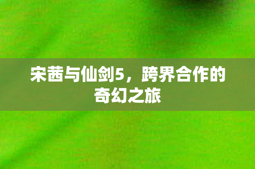 宋茜与仙剑5，跨界合作的奇幻之旅
