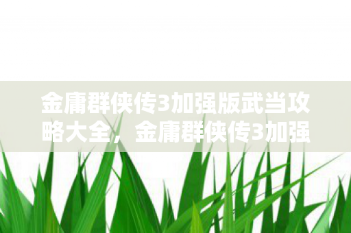 金庸群侠传3加强版武当攻略大全,金庸群侠传3加强版武当攻略 金庸群侠传3加强版武当攻略大全,金庸群侠传3加强版武当攻略