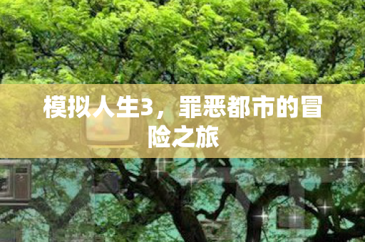 模拟人生3，罪恶都市的冒险之旅