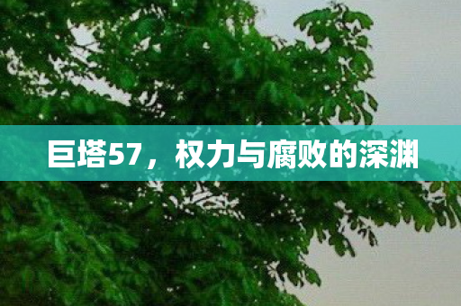 巨塔57，权力与腐败的深渊