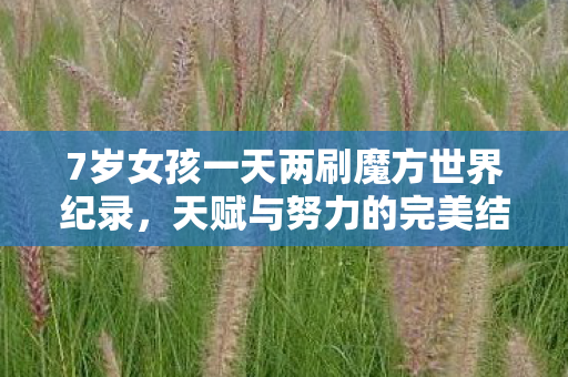 7岁女孩一天两刷魔方世界纪录，天赋与努力的完美结合