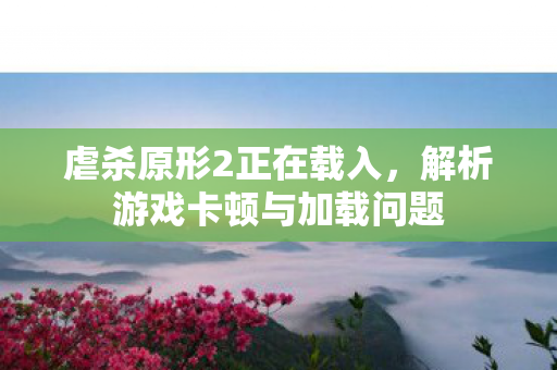 虐杀原形2正在载入，解析游戏卡顿与加载问题