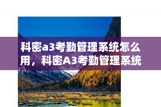 科密a3考勤管理系统怎么用，科密A3考勤管理系统，高效、智能的企业考勤解决方案