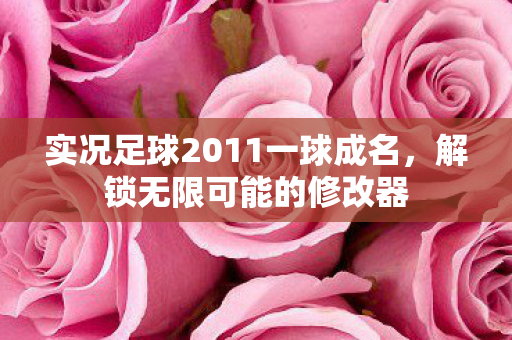 实况足球2011一球成名,解锁无限可能的修改器 实况足球2011一球成名,解锁无限可能的修改器