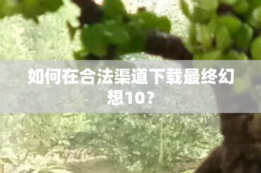如何在合法渠道下载最终幻想10？