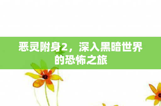 恶灵附身2,深入黑暗世界的恐怖之旅 恶灵附身2,深入黑暗世界的恐怖之旅