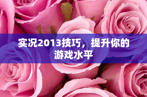 实况2013技巧，提升你的游戏水平