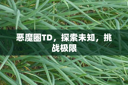恶魔圈TD，探索未知，挑战极限