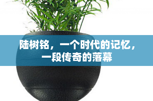 陆树铭，一个时代的记忆，一段传奇的落幕