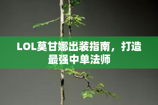 LOL莫甘娜出装指南，打造最强中单法师
