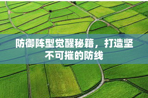 防御阵型觉醒秘籍，打造坚不可摧的防线