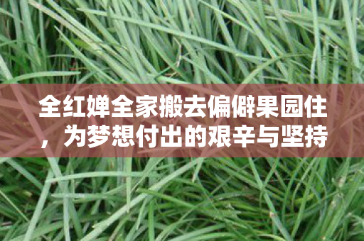 全红婵全家搬去偏僻果园住，为梦想付出的艰辛与坚持