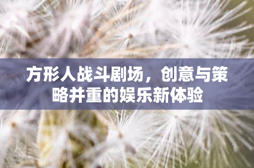 方形人战斗剧场，创意与策略并重的娱乐新体验