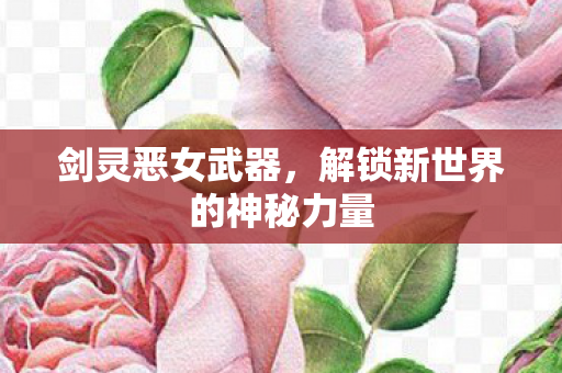 剑灵恶女武器，解锁新世界的神秘力量