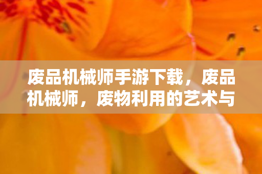 废品机械师手游下载,废品机械师,废物利用的艺术与创意 废品机械师手游下载,废品机械师,废物利用的艺术与创意