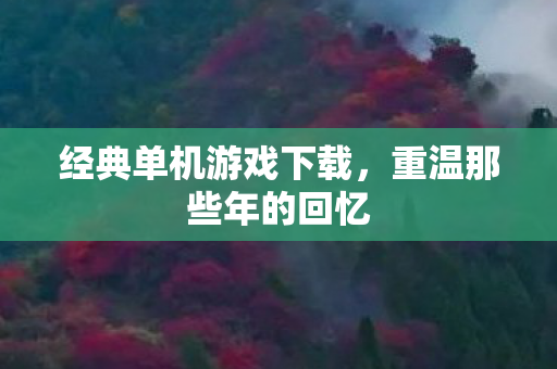 经典单机游戏下载,重温那些年的回忆 经典单机游戏下载,重温那些年的回忆