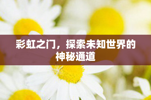 彩虹之门，探索未知世界的神秘通道