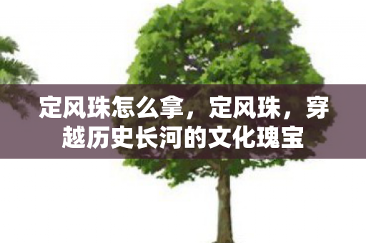 定风珠怎么拿，定风珠，穿越历史长河的文化瑰宝