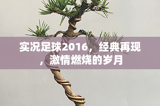 实况足球2016，经典再现，激情燃烧的岁月