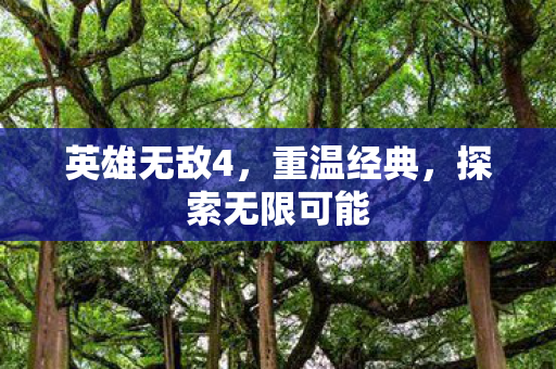 英雄无敌4，重温经典，探索无限可能