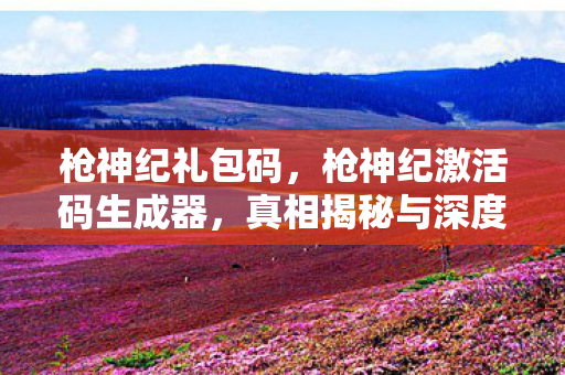 枪神纪礼包码，枪神纪激活码生成器，真相揭秘与深度解析