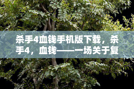 杀手4血钱手机版下载，杀手4，血钱——一场关于复仇与救赎的较量